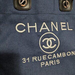 Authentic Chanel Deauville Tote